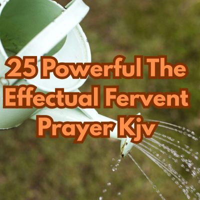 25 Powerful The Effectual Fervent Prayer Kjv
